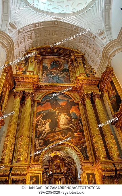 San Millan de Yuso painting and altarpiece, San Millan de la Cogolla monastery, Cantabria, northern Spain