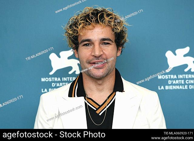 Christopher Abbott attend the photocall of the movie ""The world to come"" at the 77th Venice Film Festival on September 06, 2020 in Venice, Italy