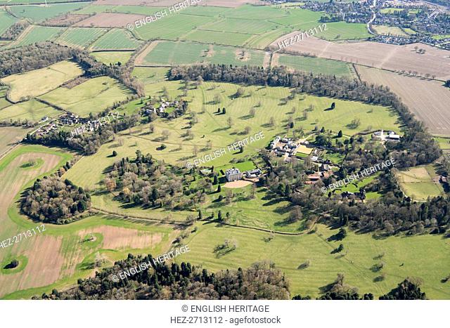 Landscape park at Courteenhall, near Northampton, Northamptonshire, 2018. Creator: Historic England Staff Photographer