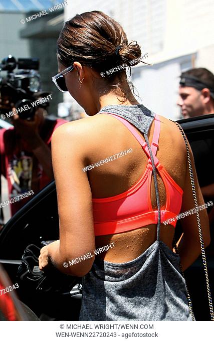 Jessica Alba leaves SoulCycle in Brentwood after a workout Featuring: Jessica Alba Where: Los Angeles, California, United States When: 25 Jul 2015 Credit:...