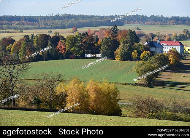 Autumn colors scenery around Bila Lhota in Olomouc Region, Czech Republic, on Monday, October 25, 2021. (CTK Photo/Ludek Perina)