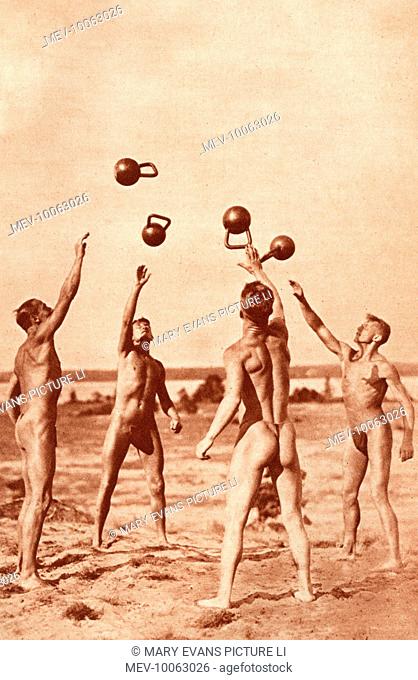 Paul Cadmus Gay Male Nude Two Boys on a Beach WPA Print | #73807933