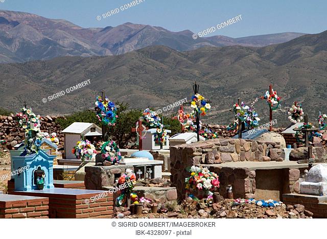 Cemetery in Hornillos in Maimara, Andes, Argentina