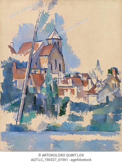 Paul CÃ©zanne: Church at Montigny-sur-Loing (L'Ã‰glise de Montigny-sur-Loing), Paul CÃ©zanne, 1898, Oil on canvas, CÃ©zanne depicts a view of Montigny-sur-Loing