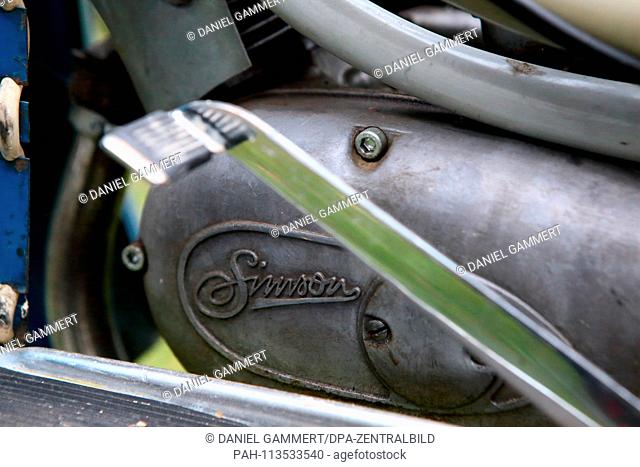 Simson moped, property of the photographer. KR 51/1 K built in 1969. View of the engine and rocker switch | usage worldwide