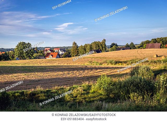 Field between Garcz and Chmielno villages, Kartuzy County of Kashubia region of Poland