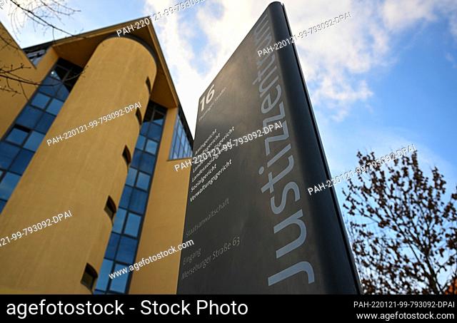 19 January 2022, Saxony-Anhalt, Halle (Saale): View of the justice center in Halle/Saale. On Tuesday (Jan. 25), the trial of a young woman who allegedly went to...
