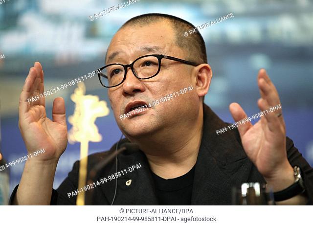 14 February 2019, Berlin: 69th Berlinale, press conference ""Di jiu tian chang (So Long, My Son)"", China, competition: Wang Xiaoshuai, director