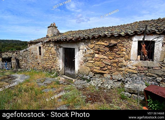 Mamoles, Fariza municipality. Traditional architecture. Zamora province, Castilla y Leon, Spain