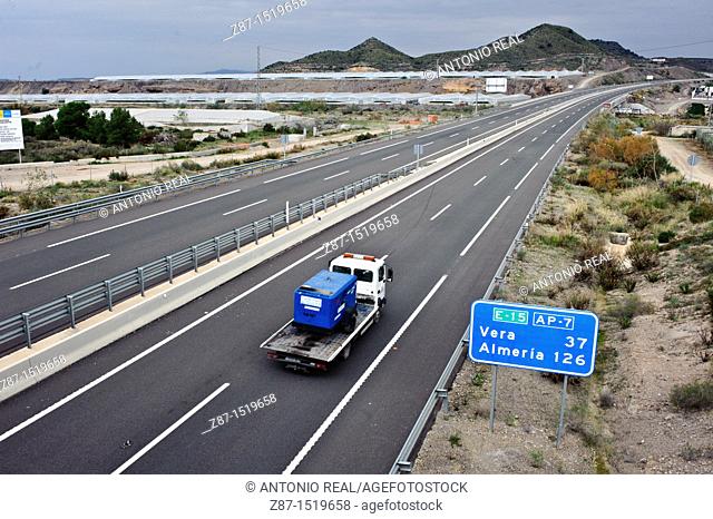 AP-7 freeway, Cartagena, Murcia, Spain