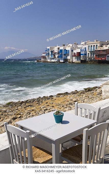Little Venice, Mykonos Town, Mykonos Island, Cyclades Group, Greece