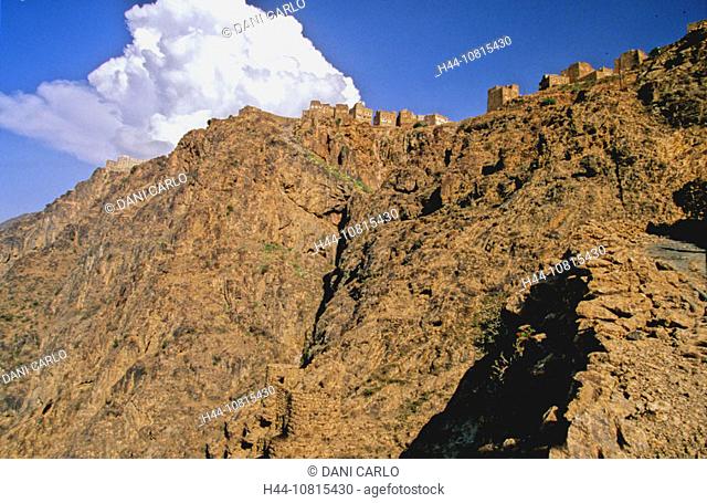 Shahara, 2.600m, northern Highlands, Yemen, Arabia, Orient, mountains, rocks, desert