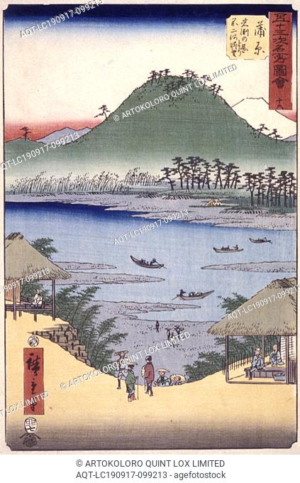 Kambara, Utagawa Hiroshige ???? (Japanese, 1797-1858), ink on paper, color woodblock print, No measurement details., Asian Art