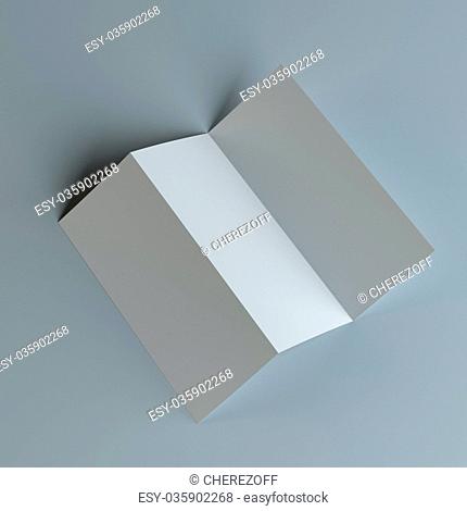 Tri-fold Brochure Leaflet Zigzag Folded