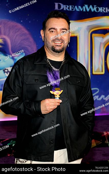 Chris Kirkpatrick at the Los Angeles premiere of 'Trolls Band Together' held at the TCL Chinese Theatre in Hollywood, USA on November 15, 2023