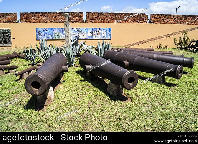 Cannons. Fortress of Maputo (Fortress of Our Lady of the Immaculate Conception). Maputo, Mozambique, Africa