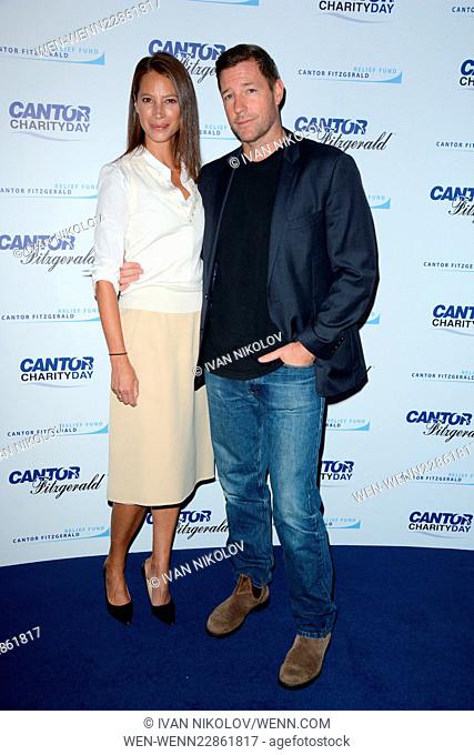 2015 Cantor Fitzgerald Charity Day - Arrivals Featuring: Christy Turlington Burns, Ed Burns Where: New York City, New York