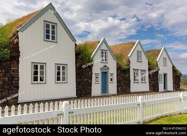 Sod house settlement Grenjadarstadur in Northern Iceland, Nordurland Eystra, Iceland