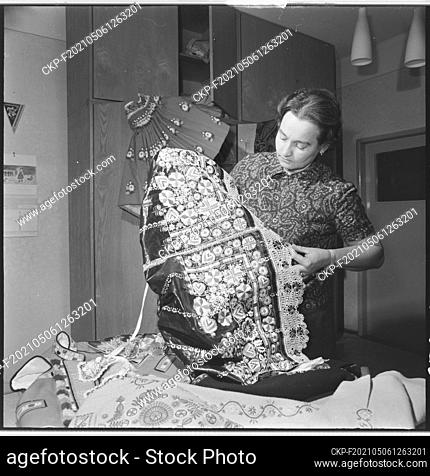***DECEMBER 22, 1971, FILE PHOTO***  For thirty-five years of its activity, the cooperative of artistic production ""Slovac"" in Uherske Hradiste has been the...