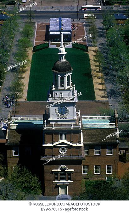 Independence Hall, Independence Mall, Philadelphia, Pennsylvania, Usa