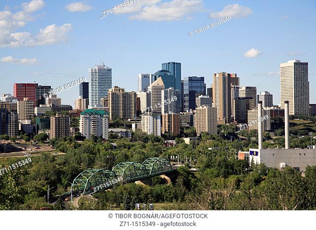 Canada, Alberta, Edmonton, downtown skyline