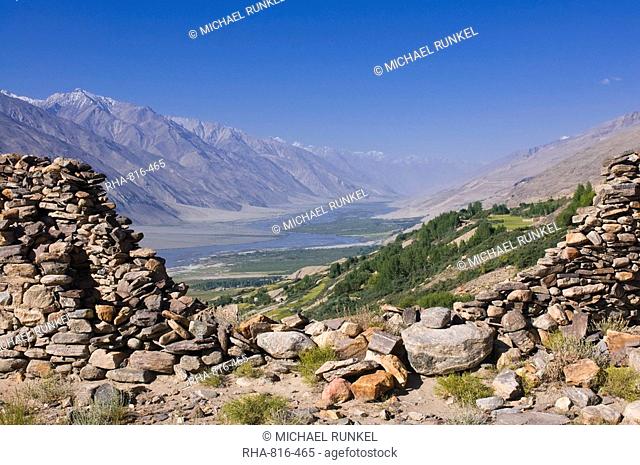 Yamchun fortress, Yamchun, Wakhan valley, The Pamirs, Tajikistan, Central Asia