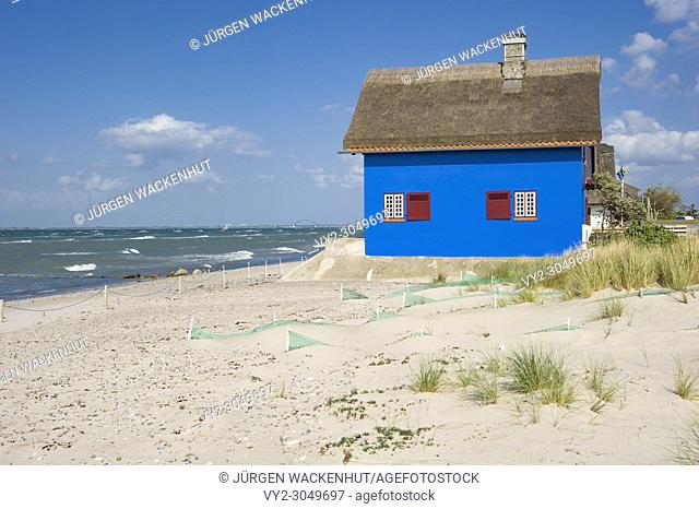 Historic building on the peninsula Graswarder, Heiligenhafen, Baltic Sea, Schleswig-Holstein, Germany, Europe