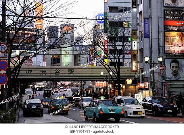 Street at Shibuya Station in Tokyo, Japan