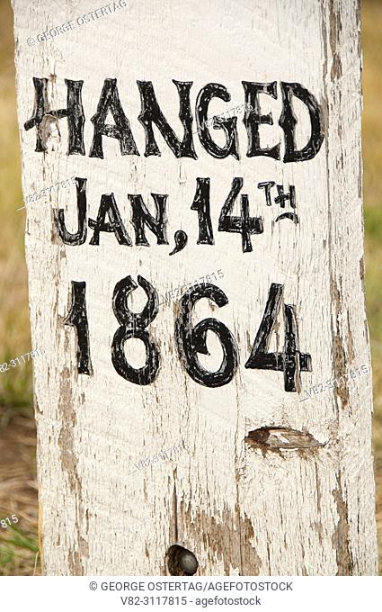 Grave at Boot Hill Cemetery, Virginia City National Historic Landmark District, Montana