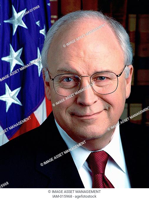 Richard Bruce 'Dick' Cheney born 1941 served as the 46th Vice-President of the United States 2001-2009 under George W Bush
