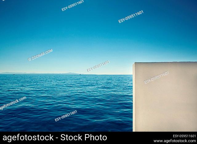 High resolution blue water and dock wall