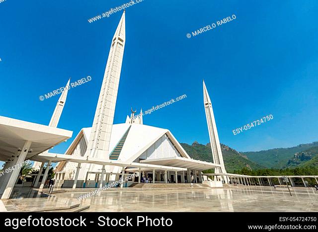 Shah Faisal Mosque is one of the largest Mosques in the World. Islamabad, Pakistan