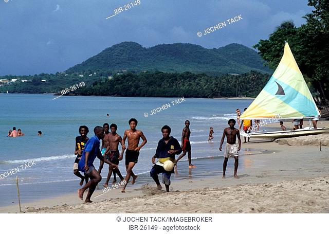 LCA, Saint Lucia: the Choc Bay near Castries, Point Seraphine