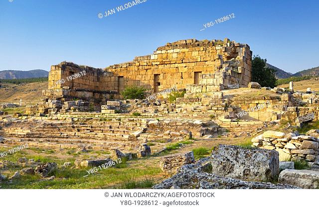 Turkey - Hierapolis, ruins of the ancient city, Temple Nymphaeum, Unesco