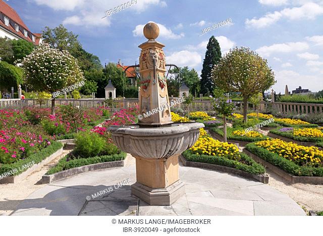 Pomeranzengarten garden at Schloss Leonberg castle, Leonberg, Baden-Württemberg, Germany