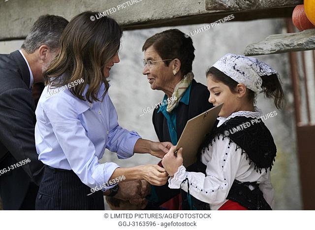 Queen Letizia of Spain visit 2018 Exemplary Region of Moal (Cangas de Narcea) on October 20, 2018 in Oviedo, Spain. The Region of Moal was honoured as the 2018...