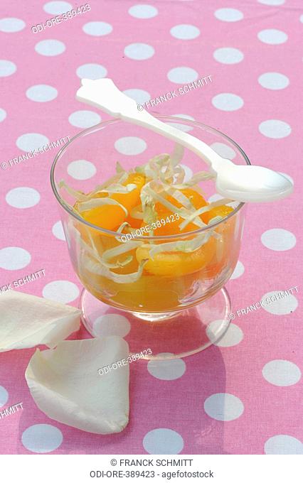 Apricots with rose water