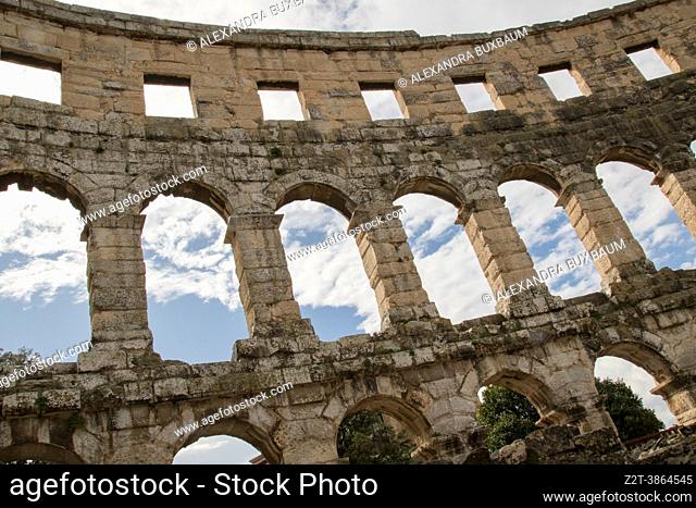 Ampitheater in Pula, Istria province, Croatia