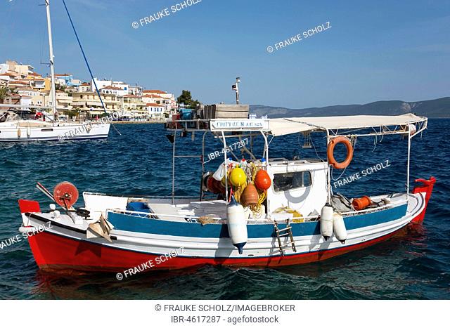Fishing boat, Harbour, Ermioni, Peloponnese, Greece