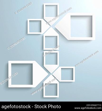 4 paper arrow frames on the gray backround. Eps 10 vector file
