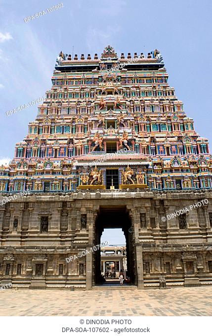 Nataraja Temple Dedicated To God Shiva at Chidambaram ; Tamil Nadu ; India