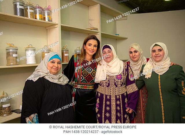 Queen Rania joins a group of women for Iftar in Ajloun, on May 07, 2019, she hosted an Iftar banquet at the Royal Academy for Nature Conservation Restaurant for...