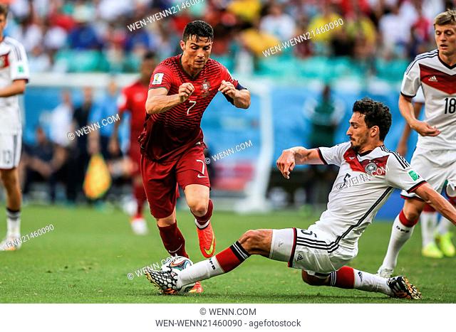 2014 FIFA World Cup - Group G match, Germany v Portugal - held at Arena Fonte Nova. Germany went on to win, 4-0. Featuring: Cristiano Ronaldo Where: Salvador