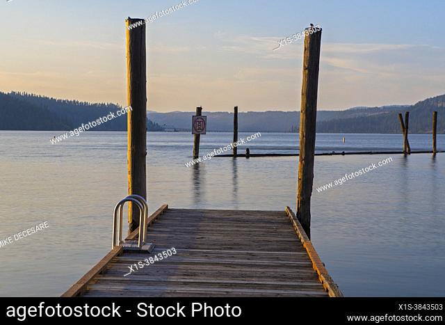 Rocky Point Marina along Lake Chatcolet in North Idaho