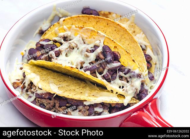 tacos with minced beef meat