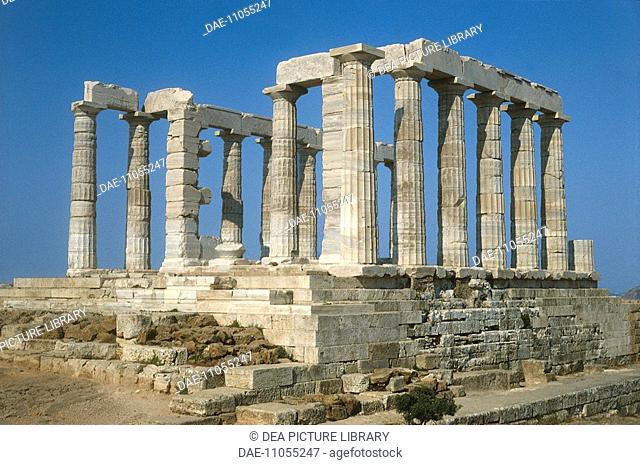 Greece - Attica - Cape Sounion. Temple of Poseidon