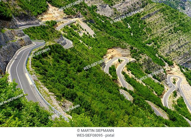 Albania, Shkoder County, Albanian Alps, Cem Canyon, serpentine