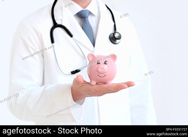 Health costs, conceptual image