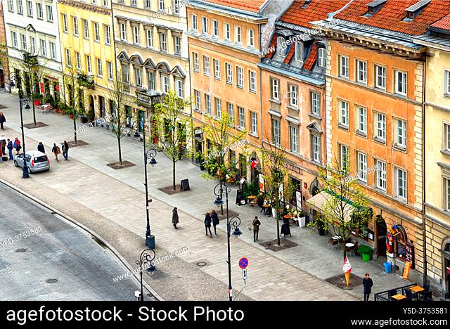 Krakowskie Przedmiescie street - so called Royal Tract, Warsaw, Poland, Europe