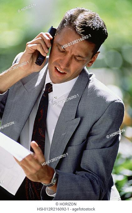 Business & Profession, Executive, City, Men, Mobile 'phone